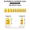 Cute Yellow Chicken Nail Stickers 50 Sheets Gloss Nail Strips Bundle Long Lasting Gel Nail Stickers Art Decals Easy to Apply and Remove for Women DIY Decorations view 3