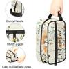 Joyousleap Spring Wildflowers Butterfly Personalized Toiletry Bag for Women Men, Custom Name Flower Plant Hanging Cosmetic Bag Makeup Case Travel Portable Pouch view 3