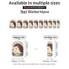 Cute Little Hedgehog Nail Stickers 50 Sheets Gloss Nail Strips Bundle Long Lasting Gel Nail Stickers Art Decals Easy to Apply and Remove for Women DIY Decorations view 3