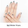 Cute Dinosaur Nail Stickers 50 Sheets Gloss Nail Strips Bundle Long Lasting Gel Nail Stickers Art Decals Easy to Apply and Remove for Women DIY Decorations view 2