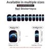 Space Planet Earth Nail Stickers 50 Sheets Gloss Nail Strips Bundle Long Lasting Gel Nail Stickers Art Decals Easy to Apply and Remove for Women DIY Decorations view 3