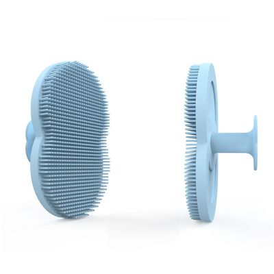 Bath and Facial Cleansing Brush | Silicone Face Scrubber,Shower Scrub Brush, Soft Face and Egg Cleansing Scrub, Handheld Bath Scrubber for Women Men Home