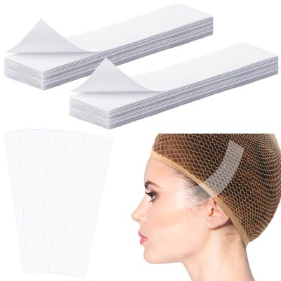 100 Pcs Cosplay Face Lifting Tape Neck Lift Tape Invisible Facial Myofascial Lift up Anti Wrinkle Patches Waterproof Transparent for Cosplayer, 0.98'' x 4.72''