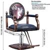 A1DFDFGOQSFG Hair Cutting Salon Chair Hair Salon Chair Styling Barber Chair Hydraulic Salon Chair Retro Hairdressing Chair Beauty Hair Cutting Chair Salon Styling Beauty Equipment view 2
