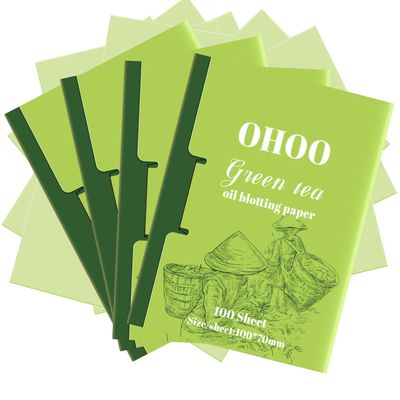 Face Oil Blotting Paper Facial Oil Absorbing Sheets for Oily Skin Face Wipes for Makeup Clean Green Tea 400 Count