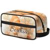 Joyousleap Starfish Seashell Coral Personalized Toiletry Bag for Women Men, Custom Name Ocean Beach Hanging Cosmetic Bag Makeup Case Travel Portable Pouch view 1