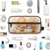 Joyousleap Starfish Seashell Coral Personalized Toiletry Bag for Women Men, Custom Name Ocean Beach Hanging Cosmetic Bag Makeup Case Travel Portable Pouch view 4