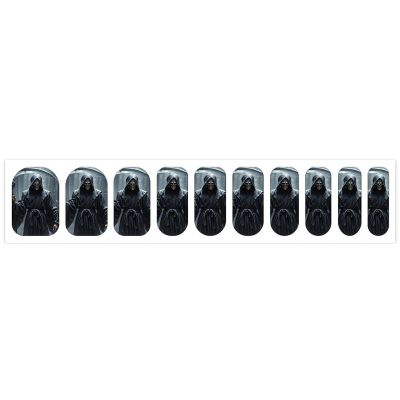 Grim Reaper Nail Stickers 50 Sheets Gloss Nail Strips Bundle Long Lasting Gel Nail Stickers Art Decals Easy to Apply and Remove for Women DIY Decorations