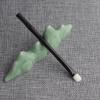 1pc Hand Crafted Makeup Brushes Soft Saikoho Goat Hair Powder Highlighter Eye Shadow Blending Brush Bamboo-shaped Ebony Wood Handle Professional Make Up Brushes (P21) view 3