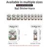 Koala Nail Stickers 50 Sheets Gloss Nail Strips Bundle Long Lasting Gel Nail Stickers Art Decals Easy to Apply and Remove for Women DIY Decorations view 3