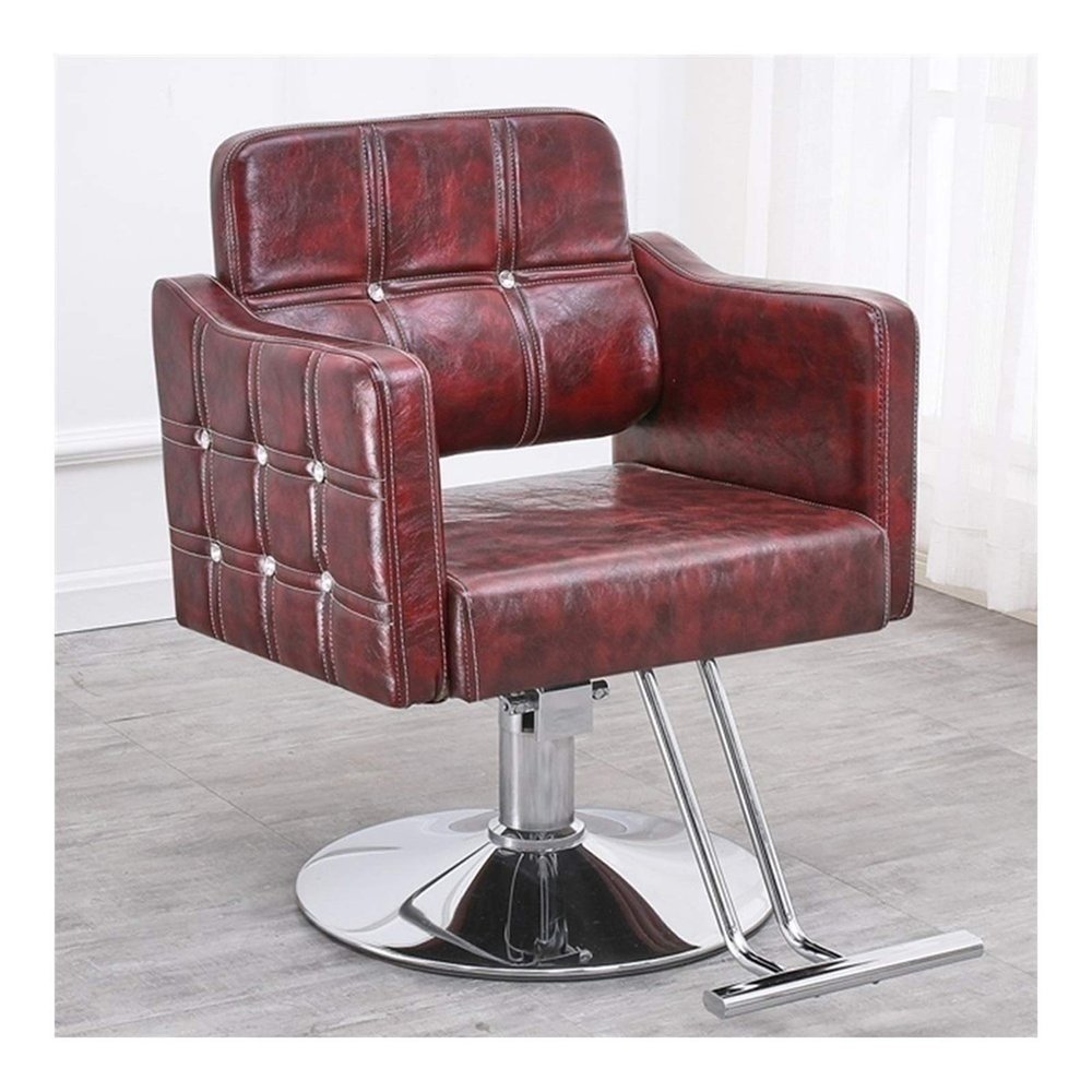 A1DFDFGOQSFG Hair Cutting Salon Chair Salon Chair Barber Chair Salon Hair Styling Chair with Hydraulic Pump Salon Styling Beauty Equipment (Color : A)
