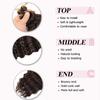RuiFei Ocean Wave Crochet Hair Extensions 30% Human Hair Mixed Deep Wave Braiding Crochet Hair 3 Packs Synthetic Soft Curly Braiding Crochet for Black Women 4# 24 Inch view 3