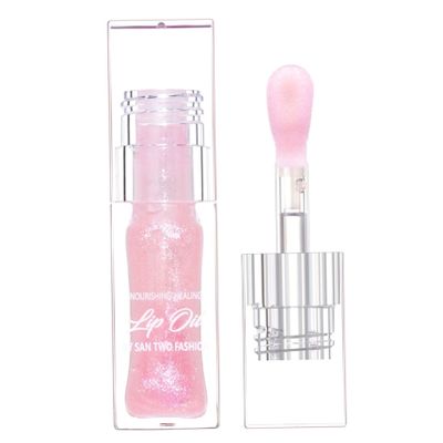 Lip Oil, Hydrating Plumping Lip Oil for Water Locking & Moisturizing, Long Lasting & Sparkling Lipstick for Women Daily Makeup