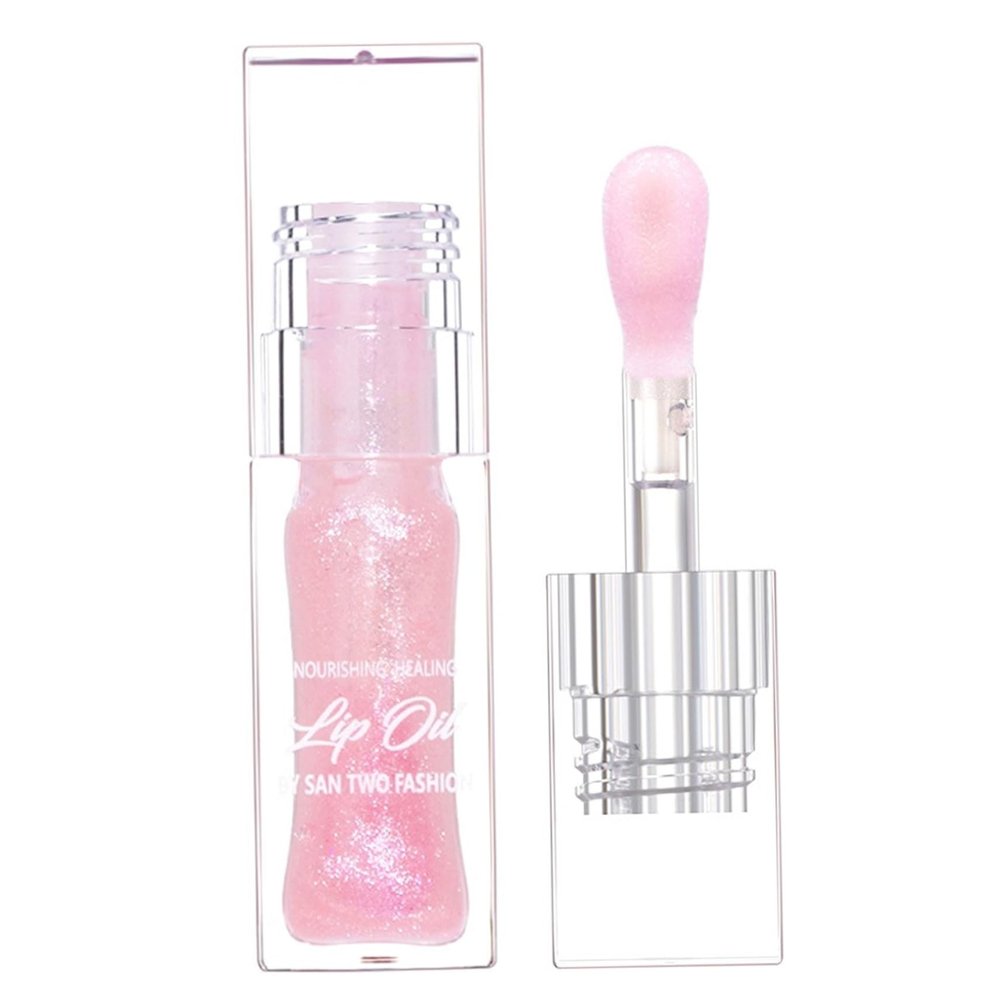 Lip Oil, Hydrating Plumping Lip Oil for Water Locking & Moisturizing, Long Lasting & Sparkling Lipstick for Women Daily Makeup