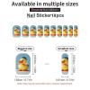 Cute Diorama Duck Nail Stickers 50 Sheets Gloss Nail Strips Bundle Long Lasting Gel Nail Stickers Art Decals Easy to Apply and Remove for Women DIY Decorations view 3