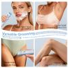 WillowGlow Electric Bikini Trimmer for Women, Painless Hair Clippers Shaver for Pubic and Intimate Areas, Rechargeable & Waterproof for Showering, Ladies Grooming Kit,Blue view 4
