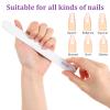 200Pcs 100/180 Grit Nail Files, Professional Double Sided Emery Board for Natural and Acrylic Nails, Reusable Fingernail Files Bulk, Manicure Tools for Salons Home Pedicure Beauty view 4