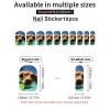 Funny Swimming Dog Nail Stickers 50 Sheets Gloss Nail Strips Bundle Long Lasting Gel Nail Stickers Art Decals Easy to Apply and Remove for Women DIY Decorations view 3