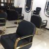 A1DFDFGOQSFG Hair Cutting Salon Chair Barber Chair for Stations Hydraulic Hair Salon Styling Barber Chair Booster Classic Recliner Salon Styling Beauty Equipment (Color : A) (B) view 2