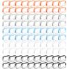 100 Pcs Clear Makeup Bags Bulk Tsa Approved Toiletry Bag for Travel Transparent Cosmetic Bag PVC Waterproof Travel Small Pouches with Zipper for Men and Women (multi color) view 1
