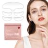Gueiddi Reusable Silicone Wrinkle Pads Patches,Eye Face Chest Anti Aging Patch for Prevent and Eliminate Wrinkles Fine Lines Skin Lifting Cheek Stick Valentine's Day Gift (5PCS) view 1