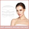 Gueiddi Reusable Silicone Wrinkle Pads Patches,Eye Face Chest Anti Aging Patch for Prevent and Eliminate Wrinkles Fine Lines Skin Lifting Cheek Stick Valentine's Day Gift (5PCS) view 3