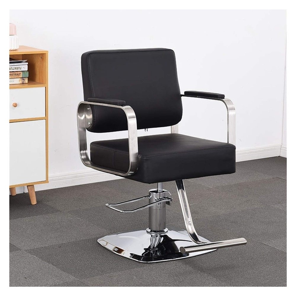 A1DFDFGOQSFG Hair Cutting Salon Chair Salon Chairs for Hair Stylist Barber Chairs Heavy Duty Reclining Hydraulic Hair Styling Chair Hair Salon Salon Styling Beauty Equipment (Color : B) (A)