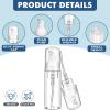 100 Pcs 2 oz Plastic Foam Pump Bottle Refillable 60ml Travel Mousse Foaming Soap Dispenser Mini Eyelash Cleaning Foam Bottle Dispenser for Face Wash Lash Shampoo Skin Care view 2