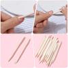 20 Pcs Mini Nail File and Orange Sticks Set Disposable Manicure Kit Wooden Cuticle Pusher Sticks Double Sided Disposable Nail Files for Fingernails Toenails Nails Salon view 4