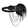 1920s Headpiece Flapper Headband Roaring 20s Hair Accessories Vintage Clip Sequins Hoop view 4