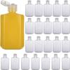 100PCS Mini Size Travel Bottles 2oz Travel Shampoo Plastic Empty Bottles, Refillable Cosmetic Containers with Flip Cap Clear Portable Small Bottles for Liquid, Lotions, Cream, Toner, Body Soap view 1