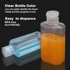100PCS Mini Size Travel Bottles 2oz Travel Shampoo Plastic Empty Bottles, Refillable Cosmetic Containers with Flip Cap Clear Portable Small Bottles for Liquid, Lotions, Cream, Toner, Body Soap view 3