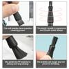 10PCS 2.4 Inch Double-Sided Clipper Cleaning Brush for Razors, Shaver, Hair Trimmer Barber Shop view 2