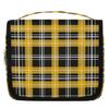 Tangopi Travel Hanging Toiletry Bag for Women Men Yellow Black Plaid Large Makeup Organizer Portable Cosmetic Pouch Waterproof Bathroom Wash Bag view 1
