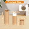 20 Pcs 0.3 oz Brown Paperboard Lip Balm Tubes  Eco-Friendly Push-Up Cardboard Containers for DIY Lip Balm, Solid Perfume & Skincare view 2