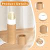 20 Pcs 0.3 oz Brown Paperboard Lip Balm Tubes  Eco-Friendly Push-Up Cardboard Containers for DIY Lip Balm, Solid Perfume & Skincare view 3