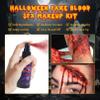 Fake Blood SFX Makeup Kit  3 Pack Special Effects Halloween Blood Set [1.06oz Coagulated + 2.03oz Dripping + 2.03oz Spray]  Washable Vampire Blood for Face, Body, Clothes view 4