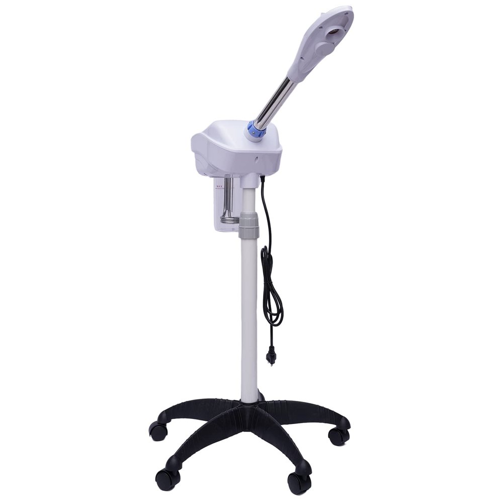 Face Steamer for Professional Skin Rejuvenation, 750W Facial Steamer with 5*Gimbal Wheels, Ozone Face Humidifier-Pore Opener and Skin Cleanser for Home, Spa, Clinic