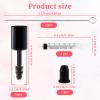 8 Pack 3ml Empty Mascara Tube with Eyelash Wand & 4pcs 3ml Syringes  Reusable and Refillable Eyelash Serum Containers for Lash Extensions, Glue, Cream  Includes Rubber Stoppers & Cleaning Brushes view 2