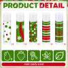 25 Pcs Christmas Peppermint Flavor Lip Balms Gifts Bulk Mini Peppermint Candy Flavor Moisturizing Lip Balms Elf Xmas Christian Party Favors Xmas Stocking Stuffer Bulk for Women Coworker Staff Employee view 2