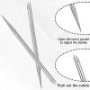 2Pcs Nail Cleaning Cuticle Stick Stainless Steel Cuticle Pusher Nail Cleaner Remover Cutter Remover Dead Skin Polish Peeler Scraper Professional Manicure Pedicure Tool for Fingernails Toenails view 4