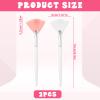 2 Pcs Face Mask Applicator Fan Brushes for Facial Soft Skincare Esthetician Makeup Brushes Cosmetic Tools for Mud Cream Peel view 2