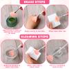 2 Pcs Face Mask Applicator Fan Brushes for Facial Soft Skincare Esthetician Makeup Brushes Cosmetic Tools for Mud Cream Peel view 4