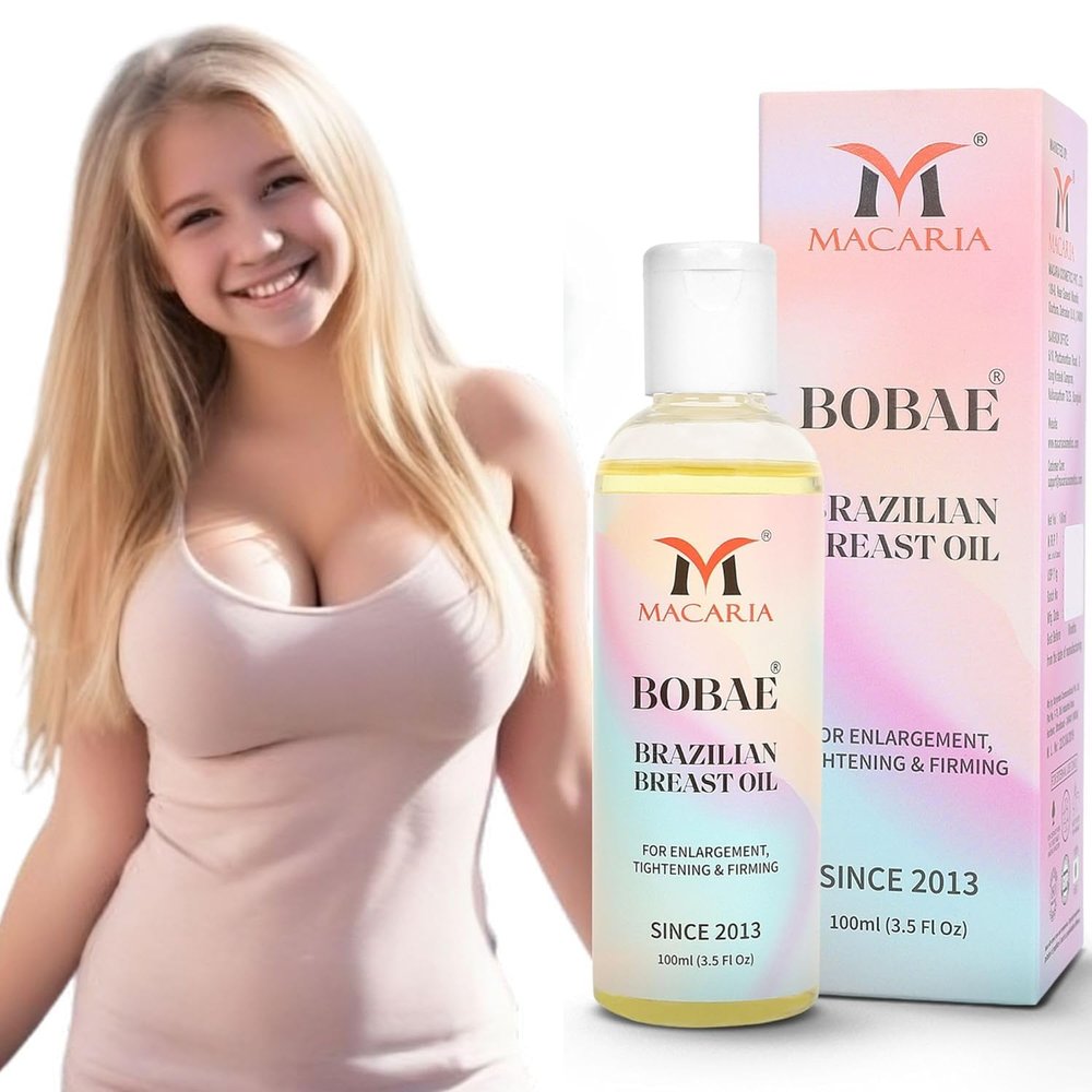 Bobae Brazilian Natural Breast Oil | Bust Tightening Shape & Size up Firming larger toning Lifting Breast massage Enhancement Gel bigger Brazilian Boobs Women enlargement Oil quick Fast growth