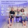 Veicomtech Dual Ionic Foot Bath Detox Machine, LCD Display, 2 Person System with Waist Belts and Straps view 2
