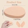 8 Pcs Oval Puff Facial Powder Blender Flat Makeup Sponge Puffs Foundation Sponge Beige Beauty Egg Smooth Air Cushion Puff for Natural Easy Soft Long Lasting Beginner Friendly view 2