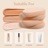 8 Pcs Oval Puff Facial Powder Blender Flat Makeup Sponge Puffs Foundation Sponge Beige Beauty Egg Smooth Air Cushion Puff for Natural Easy Soft Long Lasting Beginner Friendly view 3