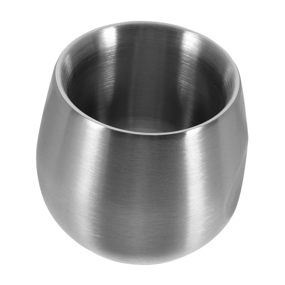 FOMIYES Double Layer Stainless Steel Shaving Bowl Durable Drop Lathering Mug for Quick Foaming Multiuse for Mens Shaving Routine Salon Home Use Versatile Grooming Accessory