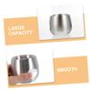 FOMIYES Double Layer Stainless Steel Shaving Bowl Durable Drop Lathering Mug for Quick Foaming Multiuse for Mens Shaving Routine Salon Home Use Versatile Grooming Accessory view 3