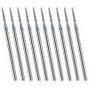 10 Pcs 3/32'' Cuticle Clean Drill Bit Set Cuticle Drill Bits for Nails Electric Nail File Machine Bits Diamond Nail Bit Manicure Pedicure Polishing Kit with Case for Salon Manicure view 1